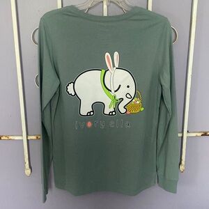 NWOT Ivory Ella Easter Bunny Long Sleeve Shirt Size Medium